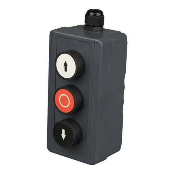 Botón para abrir puerta eléctrica o barrera pluma vehicular