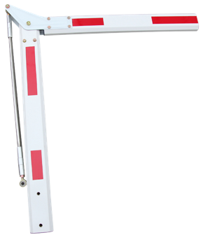 Pluma articulada para barrera vehicular