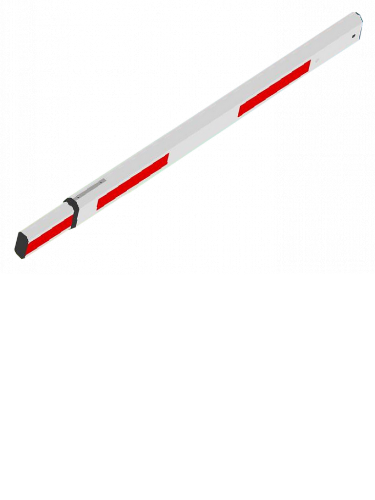 Brazo telescópico para barrera vehicular