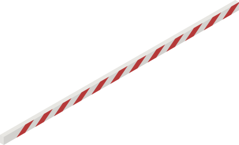 barrera o pluma vehicular 4 metros con leds